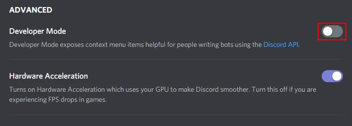 Discord-Developer-Mode-Switch
